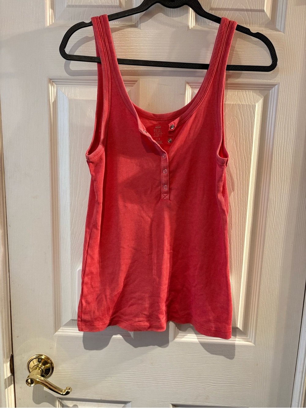 Ribbed Henley Tank